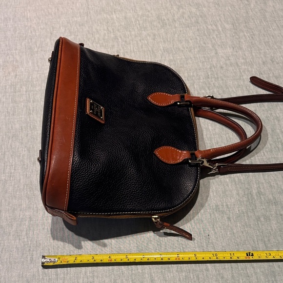 Dooney & Bourke Black and Brown Shoulder Bag - Picture 15 of 17